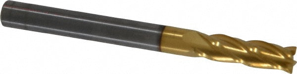Kyocera SGS Precision Tools 39123 Square End Mill 3/16" Dia, 5/8" LOC, 4 Flute, Solid Carbide