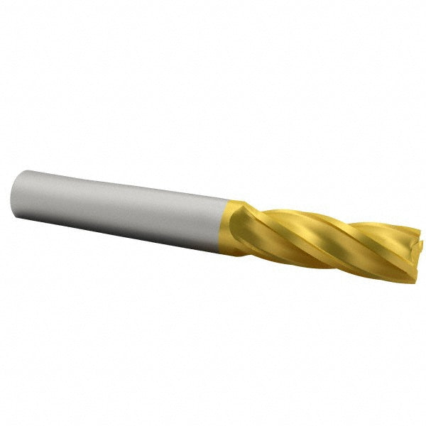 Kyocera SGS Precision Tools 39147 Square End Mill 3/8" Dia, 1" LOC, 4 Flute, Solid Carbide