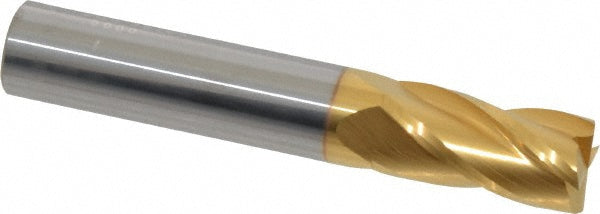 Kyocera SGS Precision Tools 39163 Square End Mill 1/2" Dia, 1" LOC, 4 Flute, Solid Carbide