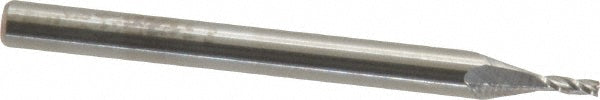 Kyocera SGS Precision Tools 30505 Square End Mill 0.0469" Dia, 0.1094" LOC, 3 Flute, Solid Carbide