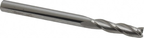 Kyocera SGS Precision Tools 30515 Square End Mill 1/8" Dia, 1/2" LOC, 3 Flute, Solid Carbide