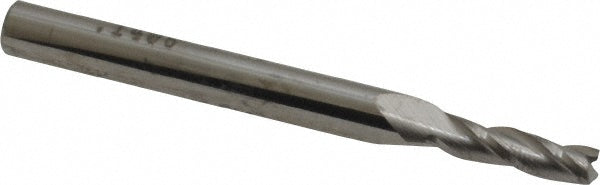 Kyocera SGS Precision Tools 30517 Square End Mill 9/64" Dia, 1/2" LOC, 3 Flute, Solid Carbide