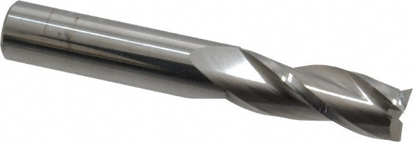 Kyocera SGS Precision Tools 30547 Square End Mill 3/8" Dia, 1" LOC, 3 Flute, Solid Carbide