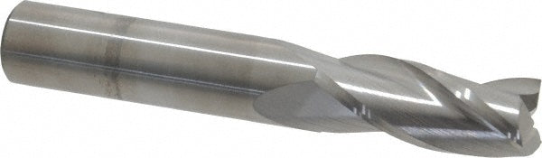 Kyocera SGS Precision Tools 30555 Square End Mill 7/16" Dia, 1" LOC, 3 Flute, Solid Carbide