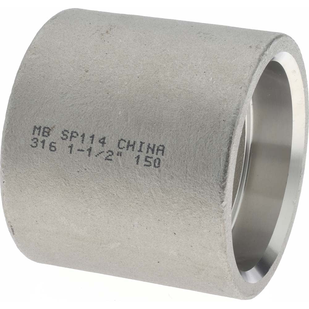 Merit Brass SWM611-24 Pipe Coupling 1-1/2", 316 Stainless Steel
