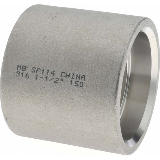 Merit Brass SWM611-24 Pipe Coupling 1-1/2", 316 Stainless Steel