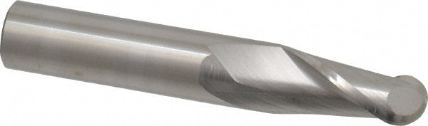 Kyocera SGS Precision Tools 30364 Ball End Mill 0.5" Dia, 1" LOC, 2 Flute, Solid Carbide