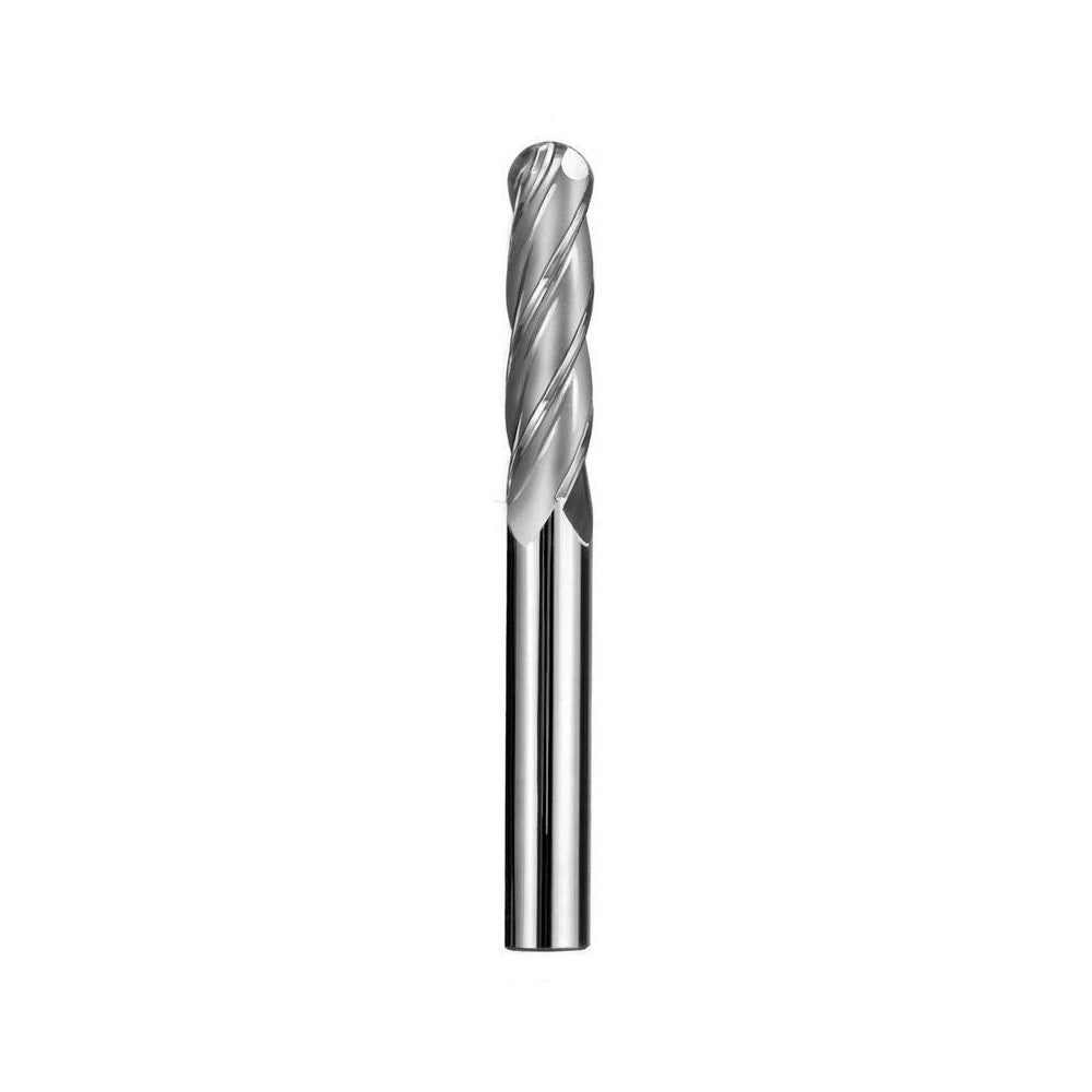Kyocera SGS Precision Tools 33108 Ball End Mill 0.375" Dia, 1.125" LOC, 4 Flute, Solid Carbide