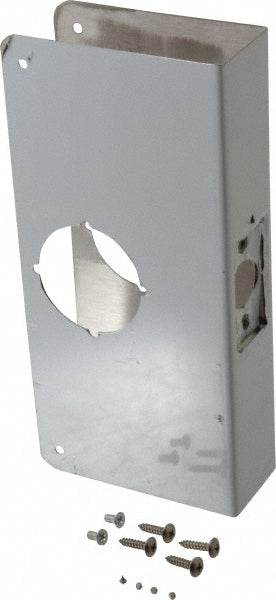 Don-Jo 4-S-CW 4-1/4" Wide x 9" High, Stainless Steel, Door Reinforcer