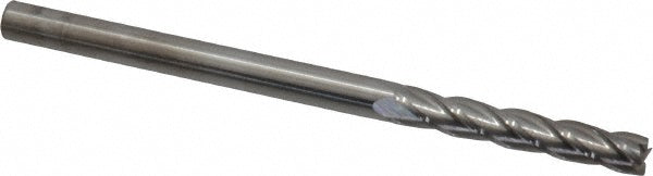 Kyocera SGS Precision Tools 33121 Square End Mill 3/16" Dia, 1-1/8" LOC, 4 Flute, Solid Carbide