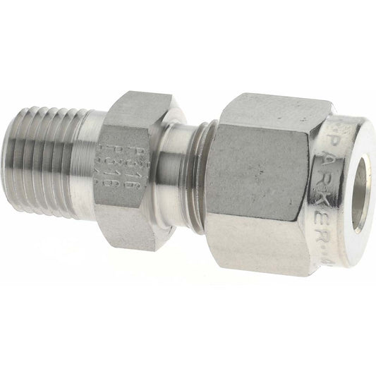 Parker 4MSC2N-316 Compression Tube Connector 1/8-27" Thread, Compression x MNPT