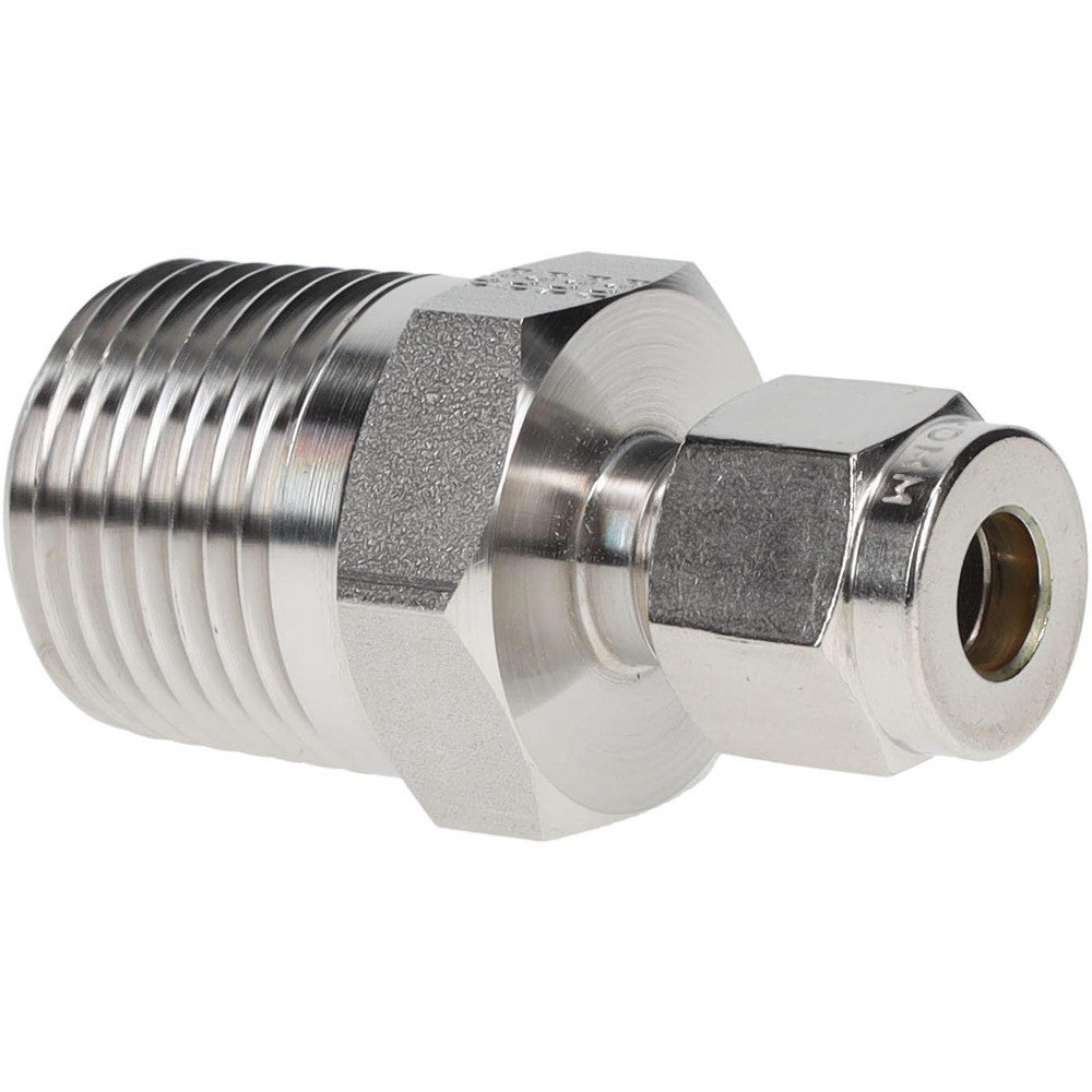 Parker 4MSC8N-316 Compression Tube Connector 1/2-14" Thread, Compression x MNPT