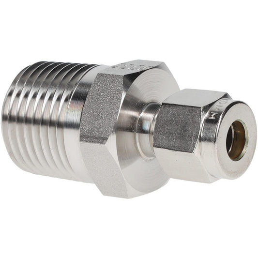 Parker 4MSC8N-316 Compression Tube Connector 1/2-14" Thread, Compression x MNPT