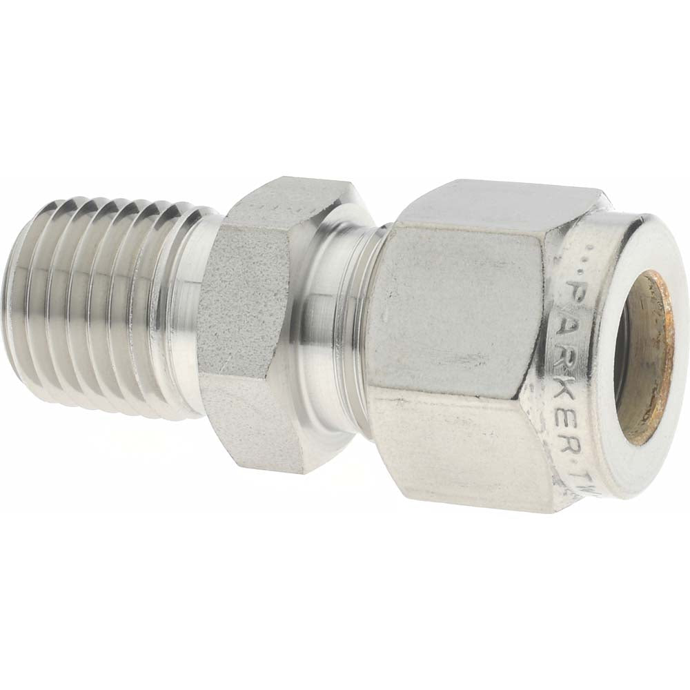 Parker 6MSC4N-316 Compression Tube Connector 1/4-18" Thread, Compression x MNPT