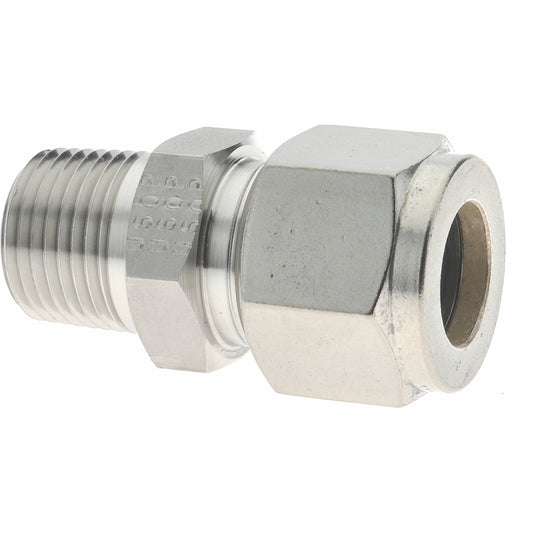Parker 8MSC6N-316 Compression Tube Connector 3/8-18" Thread, Compression x MNPT
