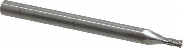 Kyocera SGS Precision Tools 31601 Square End Mill 1/16" Dia, 1/8" LOC, 4 Flute, Solid Carbide