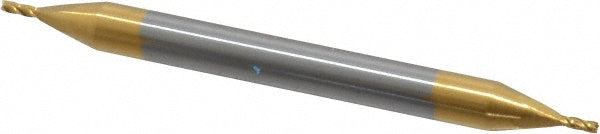 Kyocera SGS Precision Tools 31441 Square End Mill 1/32" Dia, 1/16" LOC, 4 Flute, Solid Carbide