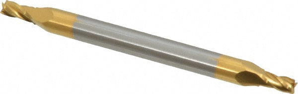 Kyocera SGS Precision Tools 31447 Square End Mill 5/64" Dia, 1/8" LOC, 4 Flute, Solid Carbide