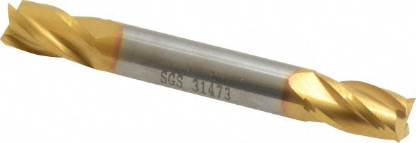 Kyocera SGS Precision Tools 31473 Square End Mill 5/16" Dia, 1/2" LOC, 4 Flute, Solid Carbide