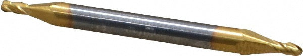 Kyocera SGS Precision Tools 31446 Ball End Mill 0.0625" Dia, 0.125" LOC, 4 Flute, Solid Carbide