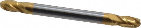 Kyocera SGS Precision Tools 31454 Ball End Mill 0.125" Dia, 0.25" LOC, 4 Flute, Solid Carbide