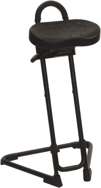 ShopSol 1010241 Sit-Stand Stool Polyurethane, 22" Seat Width, Black