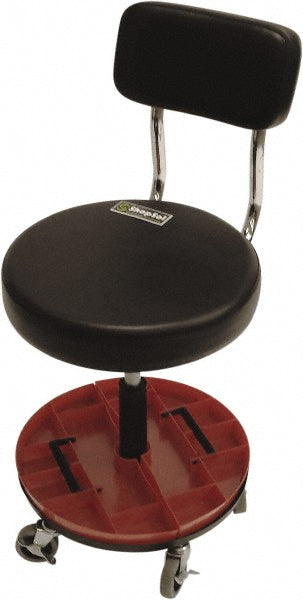 ShopSol 1010277 Adjustable Height Stool Cloth, 20" Seat Depth, Black