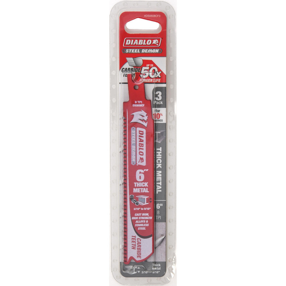 DIABLO DS0608CF3 Reciprocating Saw Blade Solid Carbide