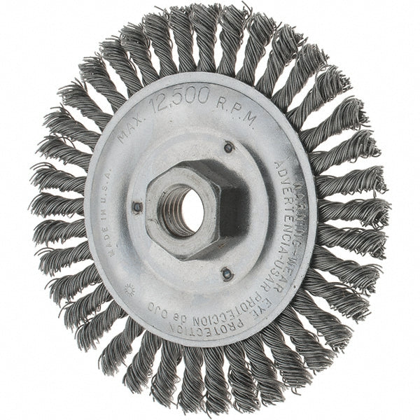Tru-Maxx GSSC000067 Wheel Brush 5" Wheel Dia, Stringer Bead