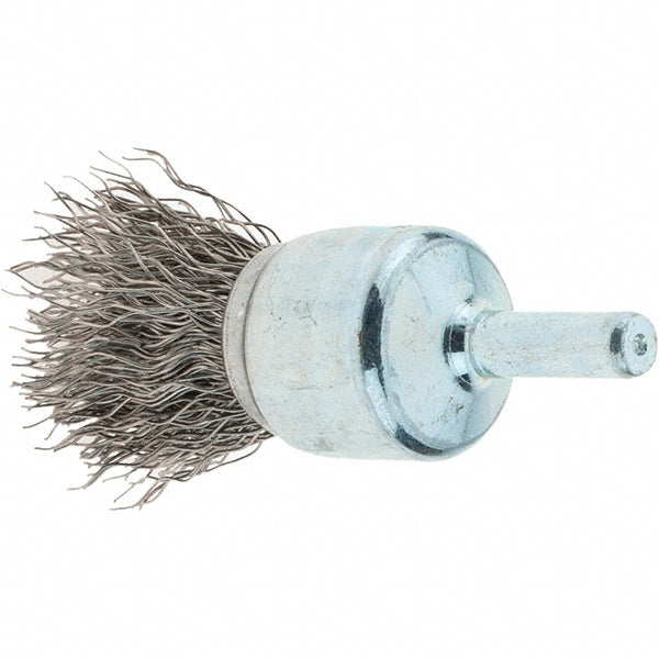 Tru-Maxx GSSC000015 End Brushes 3/4" Dia, Stainless Steel, Crimped Wire