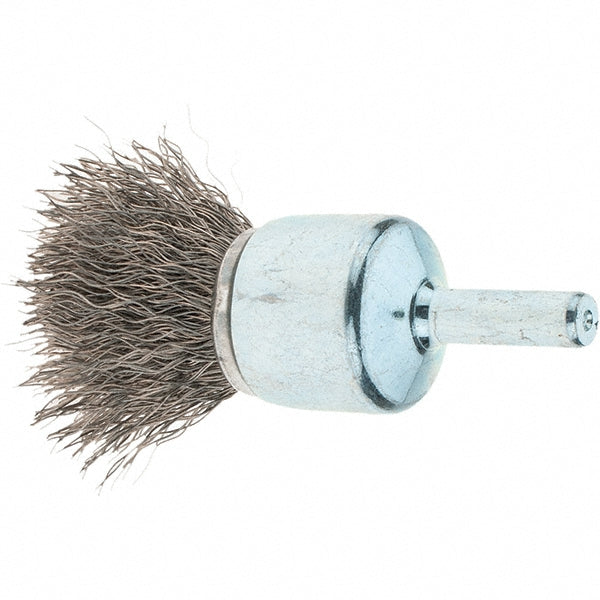Tru-Maxx GSSC000014 End Brushes 3/4" Dia, Stainless Steel, Crimped Wire