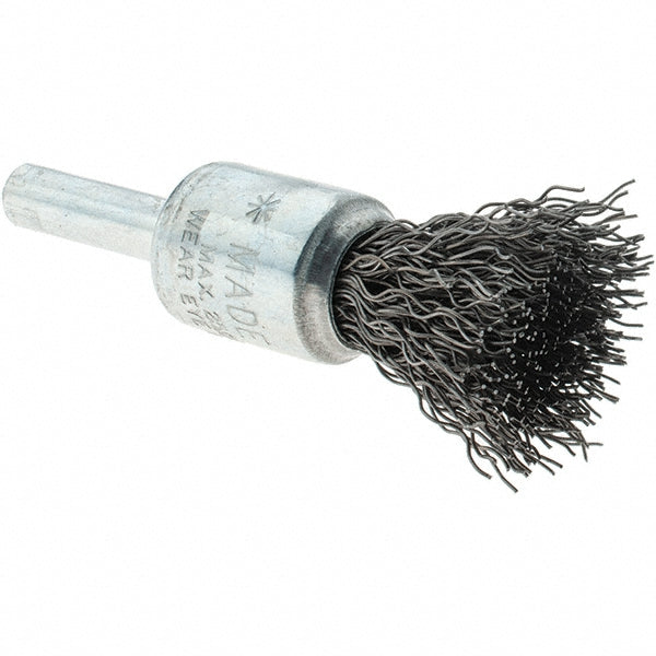 Tru-Maxx GSSC000023 End Brushes 1/2" Dia, Steel, Crimped Wire