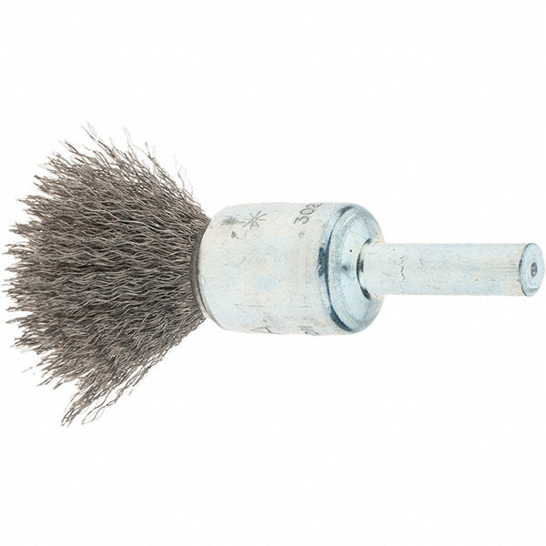 Tru-Maxx GSSC000010 End Brushes 1/2" Dia, Stainless Steel, Crimped Wire