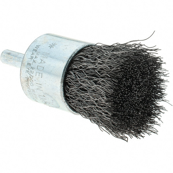 Tru-Maxx GSSC000029 End Brushes 1" Dia, Steel, Crimped Wire