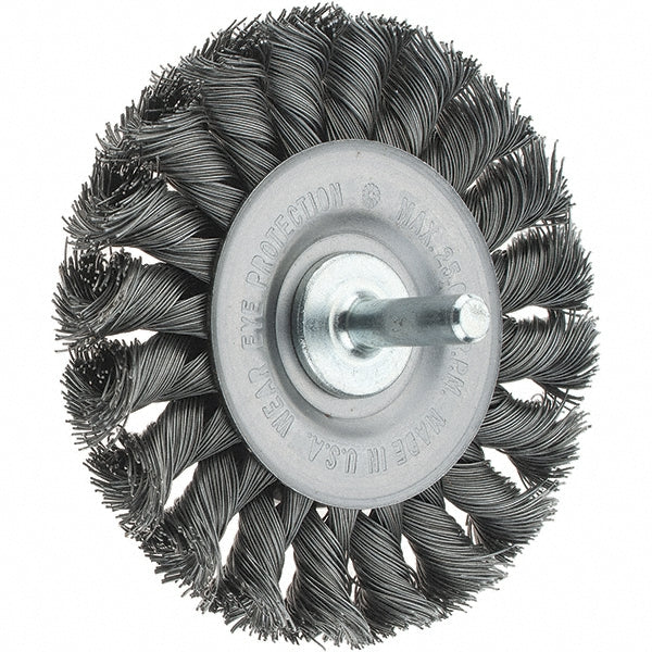 Tru-Maxx GSSC000059 Wheel Brush 3-1/4" Wheel Dia, Knotted