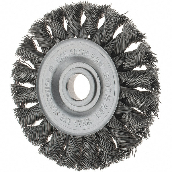 Tru-Maxx GSSC000058 Wheel Brush 3" Wheel Dia, Knotted