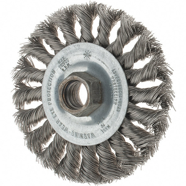 Tru-Maxx GSSC000041 Wheel Brush 4" Wheel Dia, Knotted