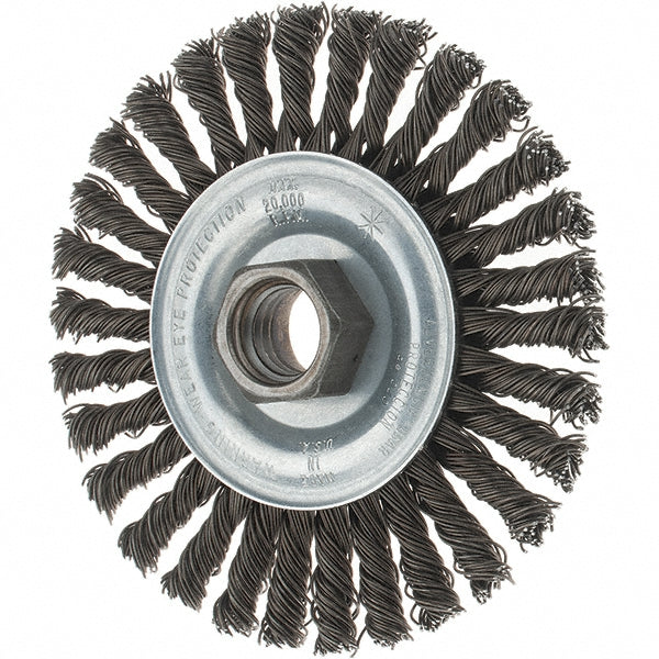 Tru-Maxx GSSC000066 Wheel Brush 4" Wheel Dia, Stringer Bead