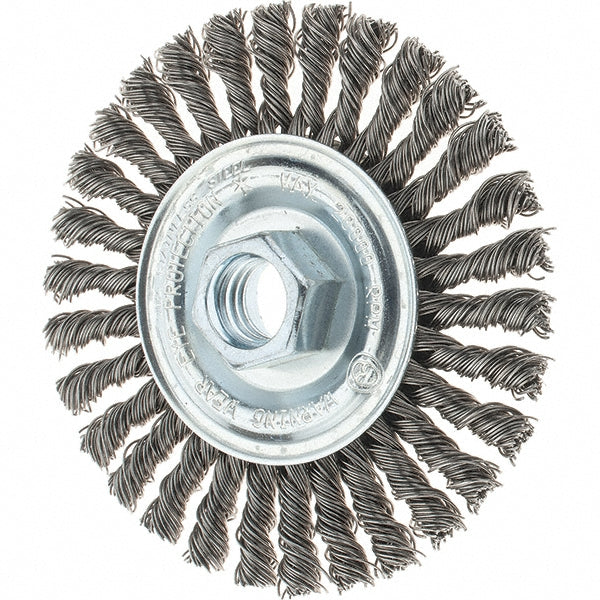Tru-Maxx GSSC000042 Wheel Brush 4" Wheel Dia, Stringer Bead