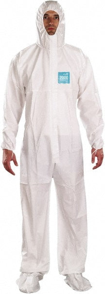 Ansell WH20-B-92-107-05 Non-Disposable Rain & Chemical-Resistant Coveralls Film Laminate
