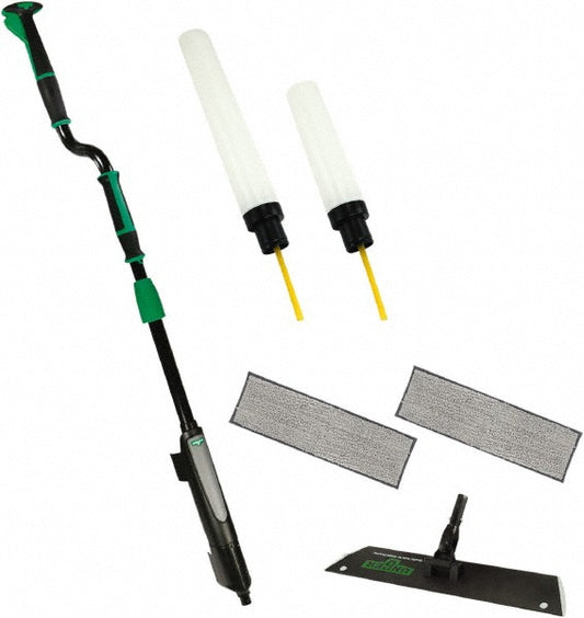 Unger EFKT1 Deck Mops, Mopping Kits & Wall Washers Type Mopping Kit Head Material Aluminum Head Length (cm) 18 in Head Length (Inch) 18 in 18 Head Width (Inch) 4 4 in Head Width (cm) 4 in Color Black Green Head Length 18 in Head Width 4 in Conne