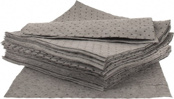 PRO-SAFE CEP-CGUQEP100 Sorbent Pad Chemical Hazmat & Universal Use, 15" Wide, 17" Long, 22 gal