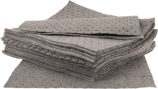 PRO-SAFE CEP-CGUQEP100 Sorbent Pad Chemical Hazmat & Universal Use, 15" Wide, 17" Long, 22 gal
