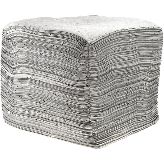 PRO-SAFE CEP-CGUQ200 Sorbent Pad Chemical Hazmat & Universal Use, 15" Wide, 17" Long, 28 gal