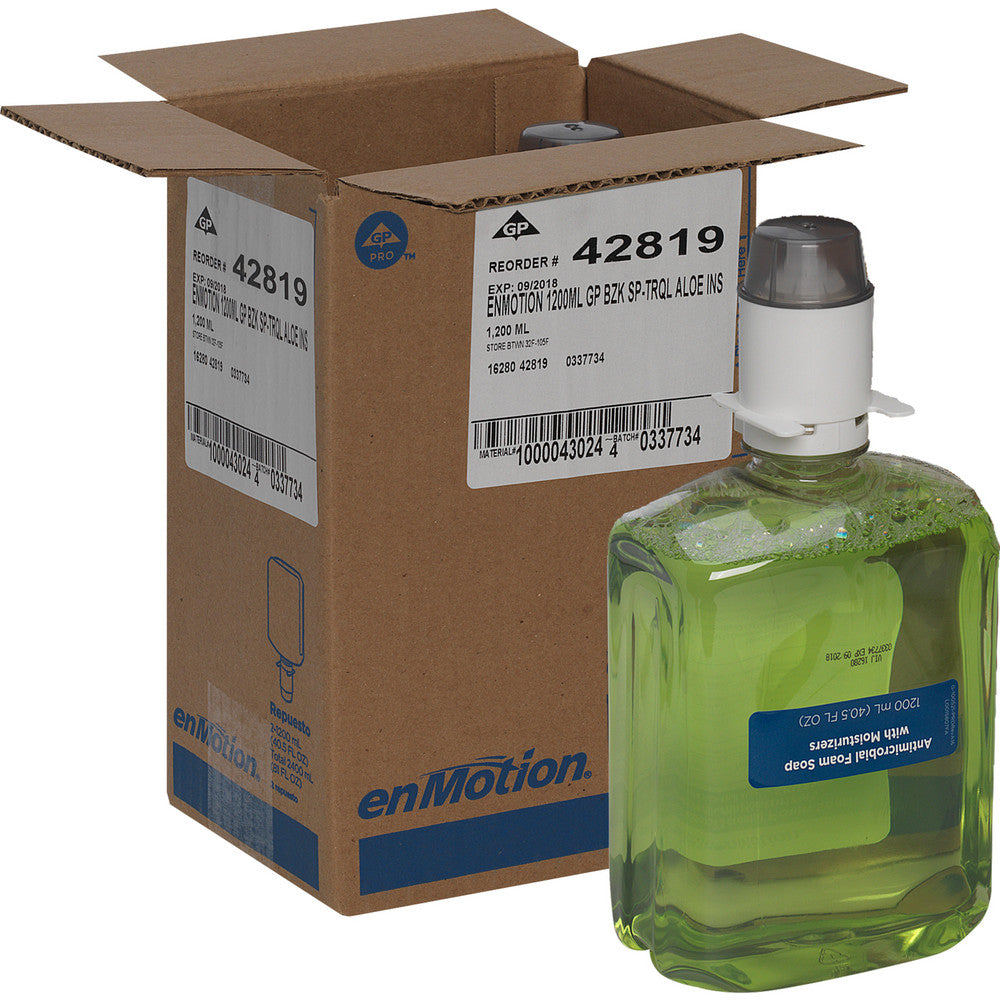 Georgia Pacific 42715 Enmotion Gen2 Moisturizing Foam Soap Dispenser Refills, Tranquil Aloe
