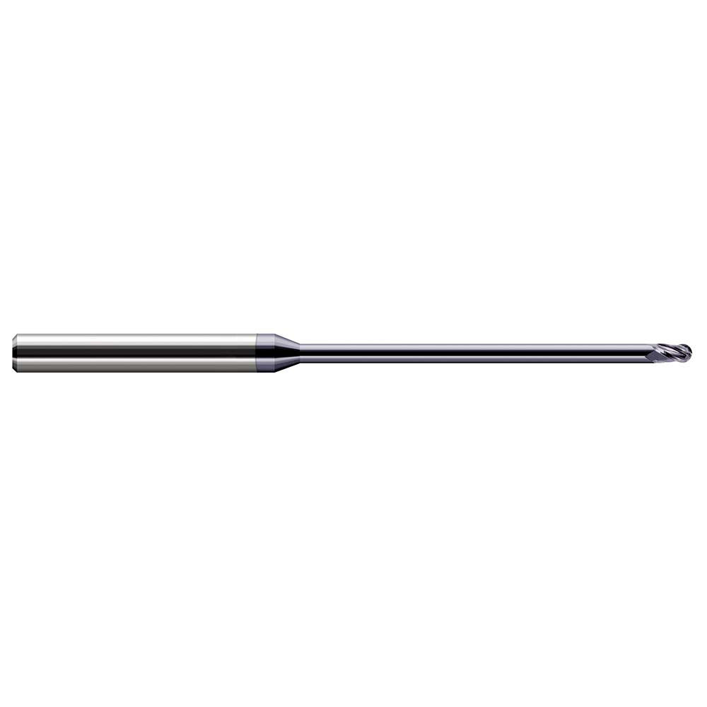 Harvey Tool 59462-C3 Ball End Mill 0.0620" Dia, 0.0930" LOC, 3 Flute, Solid Carbide