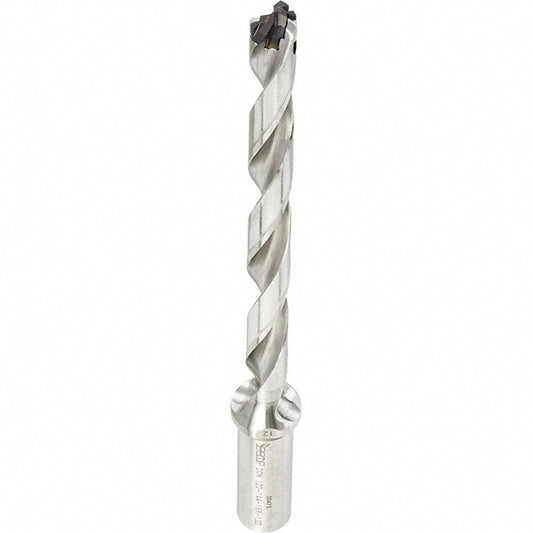 Iscar 3202827 Replaceable-Tip Drill 0.433 to 0.45" Dia, 5.28" Max Depth, 5/8" Straight-Cylindrical Shank