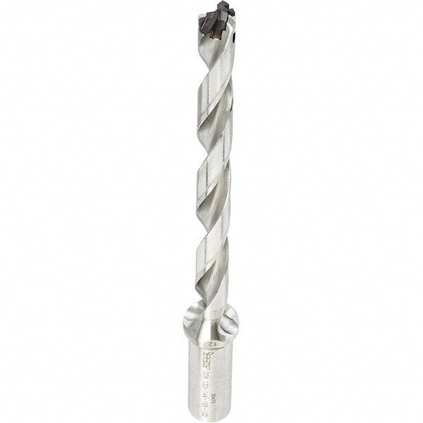 Iscar 3203237 Replaceable-Tip Drill 0.532 to 0.547" Dia, 6.39" Max Depth, 0.63" Straight-Cylindrical Shank