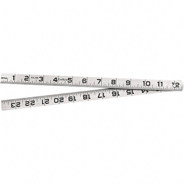 Lufkin 86N Folding Rules Material Steel  Width (mm) 5/8  Width (Inch) 5/8  Color Silver  PSC Code 5210  