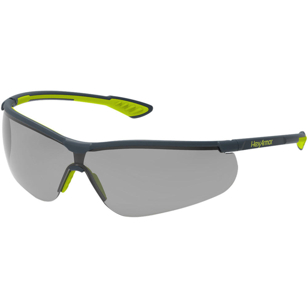 HexArmor 11-15003-04 Safety Glasses Anti-Fog & Scratch-Resistant, Polycarbonate, Gray Lenses, Full-Framed
